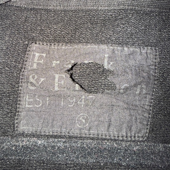 NWOT Frank & Eileen PATRICK Popover Henley fleece Black S - Picture 8 of 10
